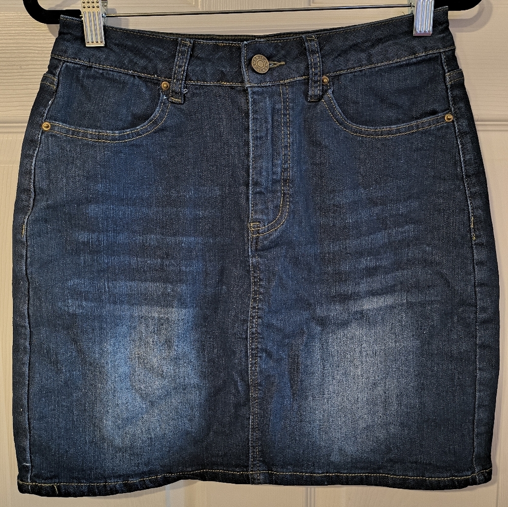 Guanyy Sz M Denim Mini Skirt